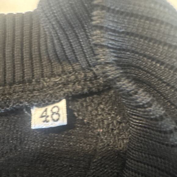 Versace Vintage, Black, Long Sleeve Plunge V-neck, Blouse Women - Picture 8 of 13